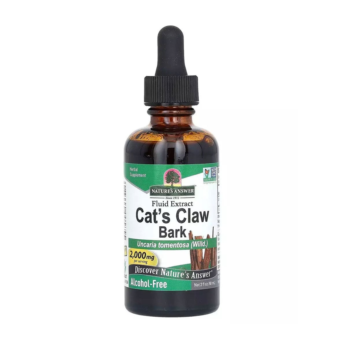 Котячий кіготь Nature's Answer Cat's Claw Bark в рідині, 2000 мг, 60 мл