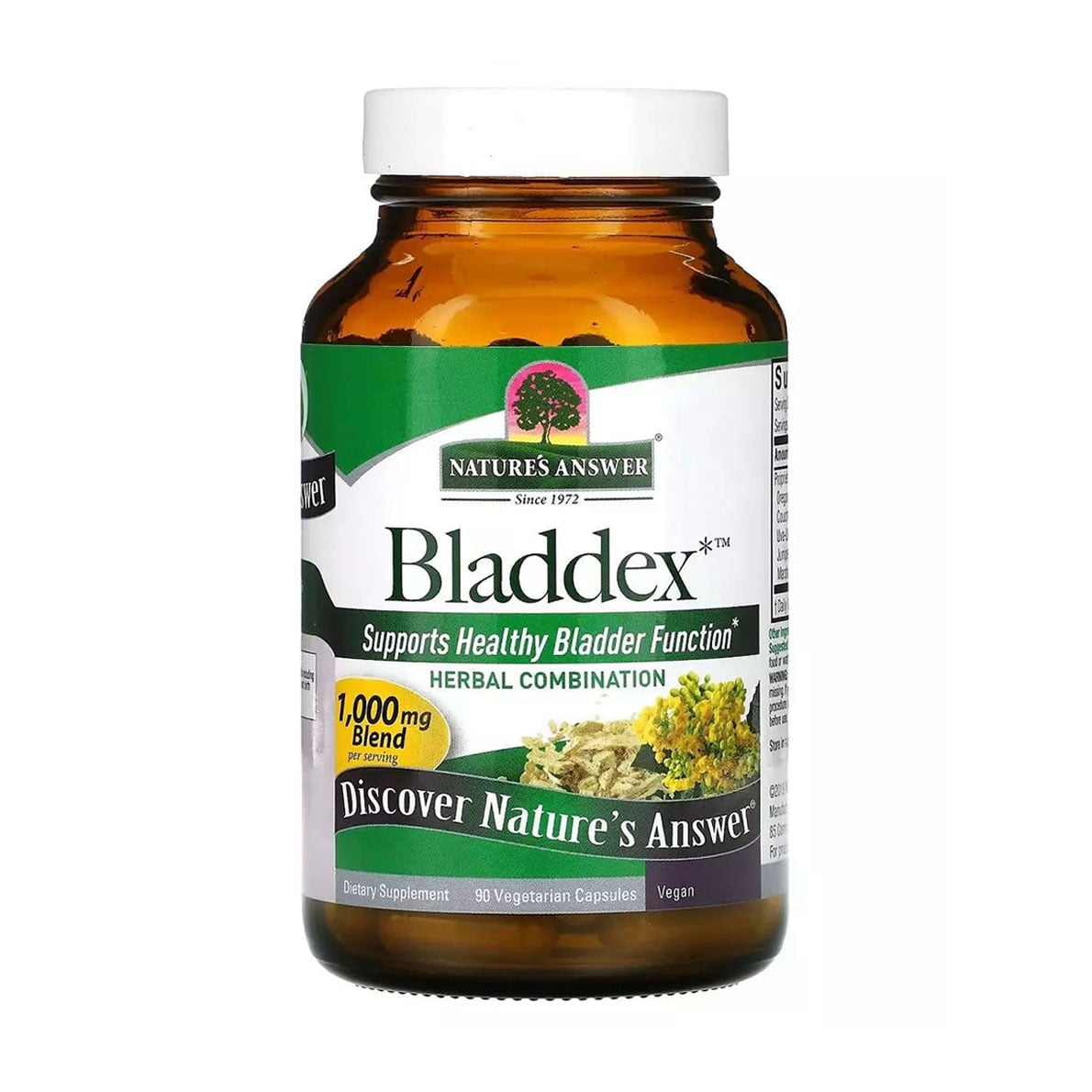 Підтримка сечового міхура Nature's Answer Bladdex, 1000 мг, 90 вегетаріанських капсул