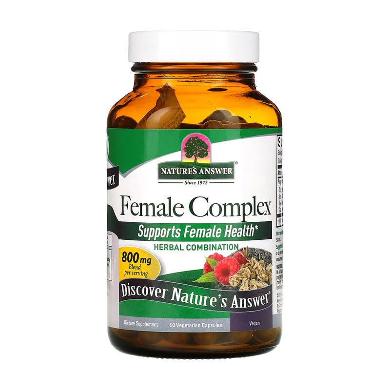 Жіночий трав'яний комплекс Nature's Answer Female Complex Herbal Combination 800 мг, 90 капсул
